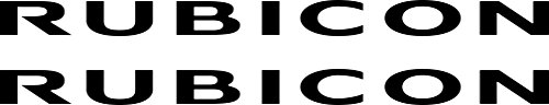 Rubicon Jeep Decal Black 2 Decals