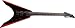 Fernandes Guitars Vortex Deluxe Limited Red Beveled Electric Guitar, Black with red beveles
