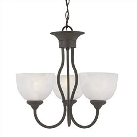 Tahoe Chandelier in Painted Bronze