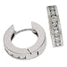 14k White Hinged 0.75 Ct Diamond Earrings