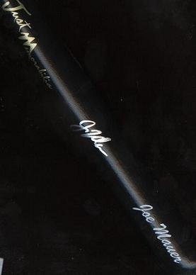 Joe Mauer Autograph Just Minors Black Mini Bat #14/50 Signed w/ Silver Sharpie ~Rare~ COA Just Minors Minnesota Twins