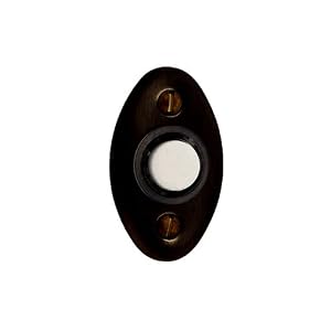Baldwin 4852.112 Oval Doorbell Button, Venetian Bronze by 