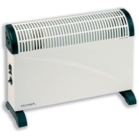Micromark Convector Heater Electric 2kW White and Black