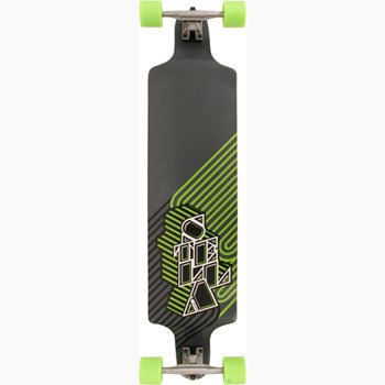 SDS Skateboards Stella Lowrider Blockhead Longboard- Complete Color: Black Orange On Sale