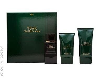 TSAR by Van Cleef & Arpels Gift Set for MEN: EDT SPRAY 3.3 OZ & AFTERSHAVE BALM 3.4 OZ & ALL OVER BODY SHAMPOO 5 OZ