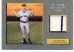 2005 Topps Turkey Red Relics #TH Todd Helton JSY - Colorado Rockies (Piece of Authentic Jersey) (Baseball Cards)