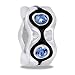 DaVinci Silver Brilliant Blue CZ Crystal Wheel Decorative European/Memory Bead/Charm Double Sterling Layered Bead - Fits Pandora Bracelets