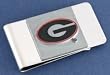 University of Georgia Pewter Money Clip NCAA