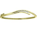 Diamond Bangle 1/3 (ctw) in Yellow and White Gold