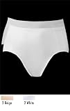 2-Pack Bali Light Control Hi-Cut Brief V701, 2 White, L
