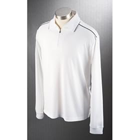 Callaway Golf DrySport Parameter Piped Long Sleeve Men's Polo Shirt - CX 16250 - White