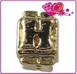 Quiges Beads Charms alphabet letter H