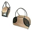 Designer Dog Carrier - Open Top Tan Pet Carrier
