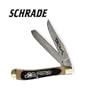 Schrade Knives SC5 8OT Stockman Pattern Giant Display Knife with Brown Sawcut Delrin Handles