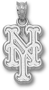New York Mets Sterling Silver Team Logo Pendant By Logoart