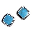 Solid Sterling Silver Turquoise Earrings