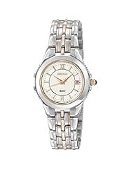 Seiko Womens SXDB18 Le Grand Sport Silver-Tone and Rose Tone Watch