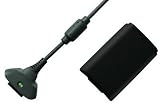 GreyMobiles 1800mAh Battery & USB Charger Pack For XBox 360 (BLACK EDITION)