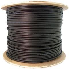 CAT5E, CMXT Outdoor / Direct Burial, Waterproof Tape, 350MHz, Solid, 24 AWG, Black, 1000 ft, Spool On Sale