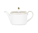 Vera Wang by Wedgwood Golden Grosgrain 1.4-Pint Teapot
