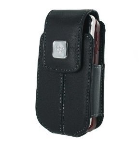 BlackBerry 8220 Leather Swivel Holster (Black)