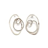 JousJous.com Nickel Free Sterling Silver Three Rings Earrings ~ JousJous.com