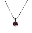 Necklace - N175 - Swarovski (tm) Crystal Drop (10mm / 3/8") ~ Amethyst (Purple)