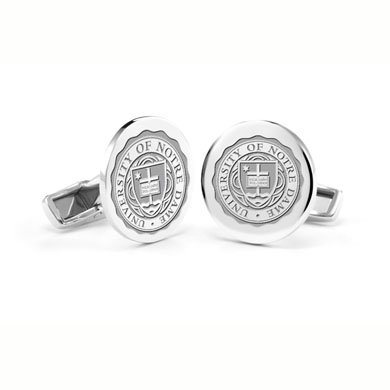 University of Notre Dame Sterling Silver Cufflinks