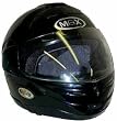 Black Full Face Flip up Dot Motorcycle Helmet Small