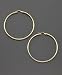 18k Gold Over Sterling Silver Hoop Earrings