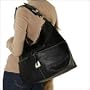 Dooney & Bourke Large Leather Zipper Pocket Sac (Black)