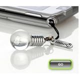 Mathmos White Light Bulb Phone charm