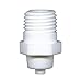 Techcon TSD931-7 Luer Lock Fitting, 25 mm x 17 mm x 1/4 in NPT, White (17 Units)