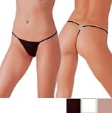 Glittery Heart Back Low Rise Thong with Classic Minimalist Design