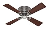 Hunter 23871 Low Profile III 42 Inch Antique Pewter Ceiling Fan with 4 Walnut/Chestnut Blades 31iVRYCVgxL. SL160 Hunter 23871 Low Profile III 42 Inch Antique Pewter Ceiling Fan with 4 Walnut/Chestnut Blades