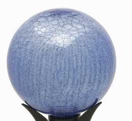Achla 10" Gazing Globe Blue Lapis Crackle