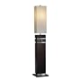Nova Lighting Waterfall Floor Lamp, Dark Brown/Nickel/Oatmeal