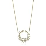 Mizuki 14k Round Quill Diamond Necklace On Whe