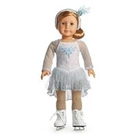 American Girl Mia's Silver Skate Dress