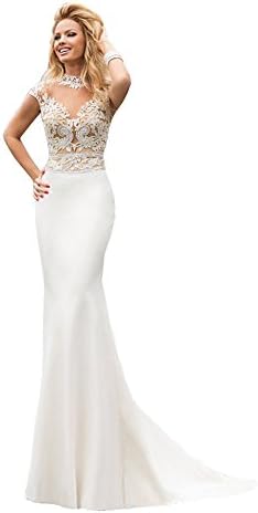 Tamm Dress Prom Dresses Formal Dresses Fishtail Long Dress Wedding Dresses WZ2181 White