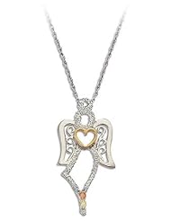 Landstroms Sterling Black Hills Silver Angel Pendant with Heart - PE1156SS