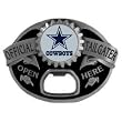 Dallas Cowboys Bottle Opener Tailgater Belt Buckle - NFL Football Fan Shop Accessories