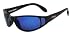 SOS Cozumel Scuba Dive Optics Black Polarized Sunglasses - Smoke/Blue Lens Color