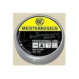 RWS Meisterkugeln Rifle .177 Cal, 8.2 Grains, Wadcutter, 500ct