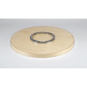 Peter Meier Full Round Wood Lazy Susan Shelf Mount 32" diameter