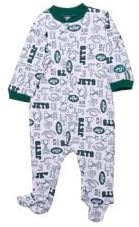 Gerber New York Jets Newborn Sleep 'n Play Sleeper Pajamas - Green