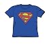 Search : Superman Retro Supes Logo Distressed Youth S/S T-shirt in Royal by DC Comics