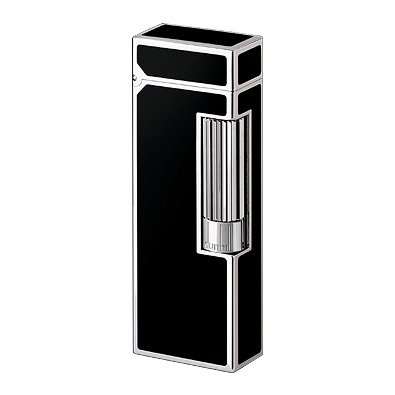 Dunhill Black Lacq./Palladium Rollagas Lighter