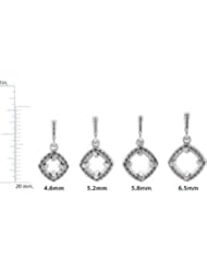 14K White Necklace 7/8 Ct Tw 18 In Chain Diamond Necklace