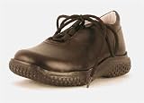 Sole Sole Euro Kids Shoes at American Prices - Girls' leather Euro sneaker, lace-up, navy print nubuck or black calf, Lisa